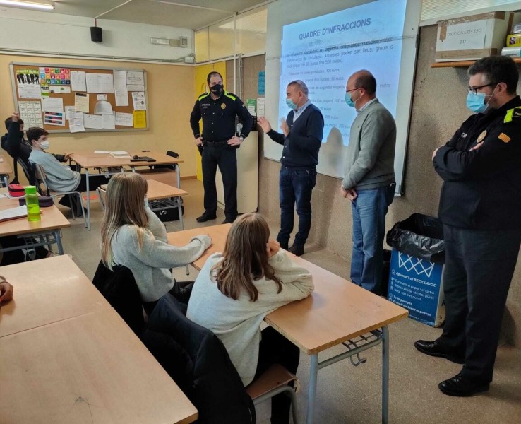 Classes d'educació viària als centres educatius de Cassà