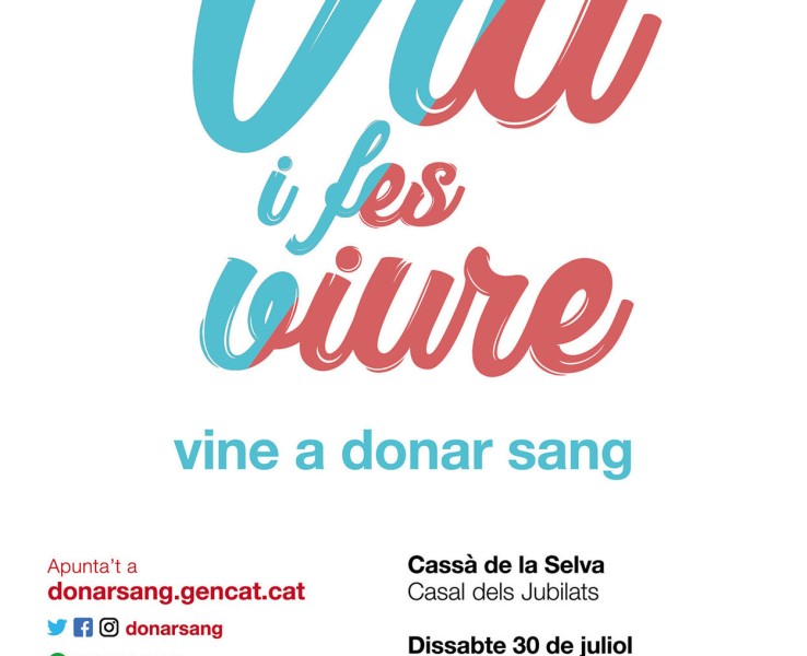 Campanya de donació de sang a Cassà