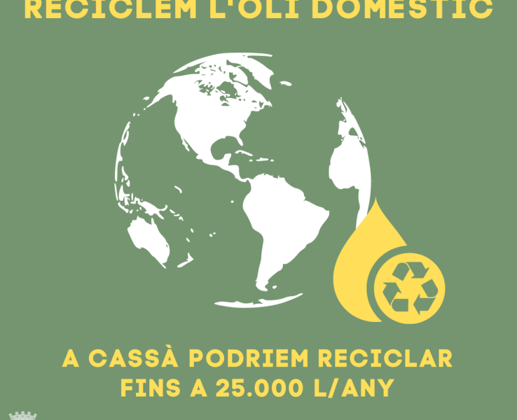 Reciclem l'oli de cuinar i reduirem la contaminació de l'aigua