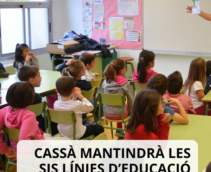 Cassà mantindrà les sis línies d’educació infantil d’I3 el curs vinent 
