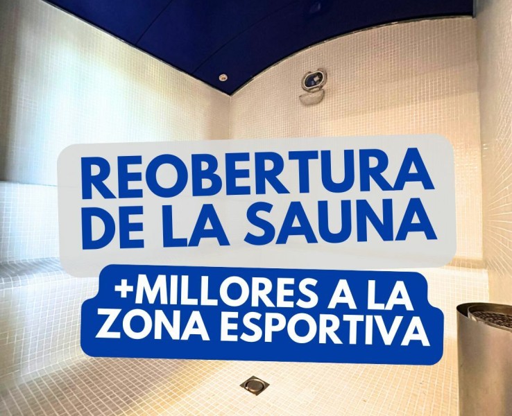 Reobrim la sauna, una de les instal·lacions més reclamades de la piscina coberta 